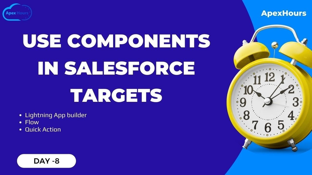 Use Components in Salesforce Targets | Day 8