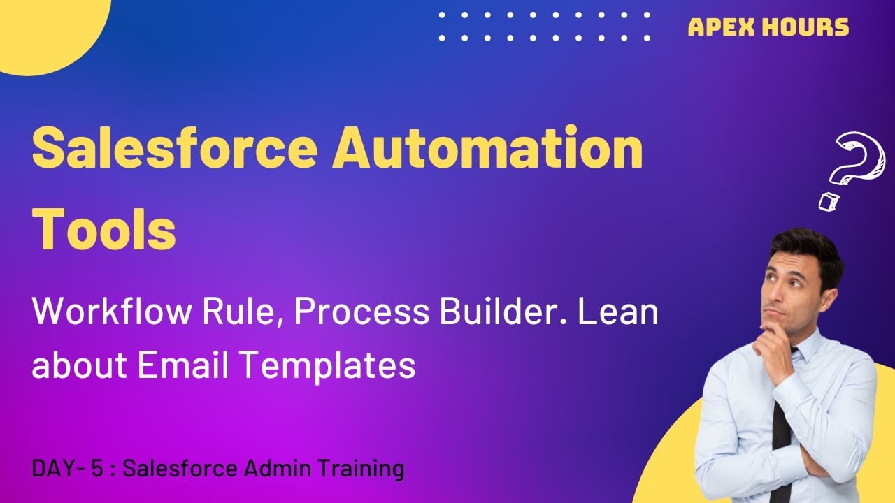 Salesforce Automation Tools Workflow Rule and Process Builder | Email Templates | Ep 5
