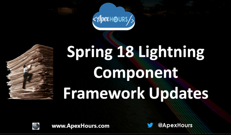 Lightning Component Framework Updates