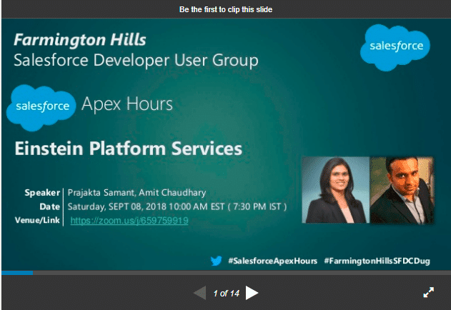 Einstein Platform Services Apex Hours