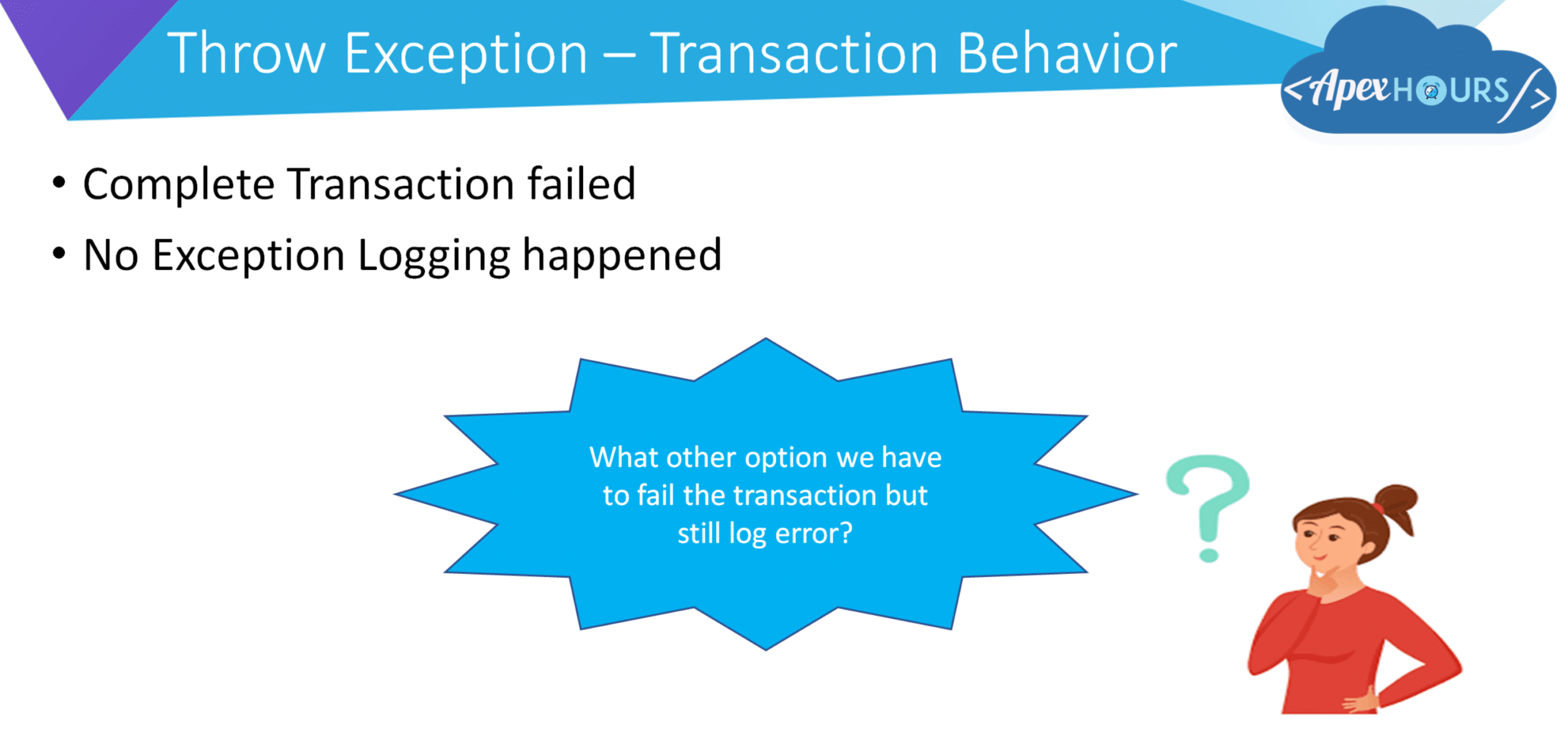 Exception handling in flow Apex Hours