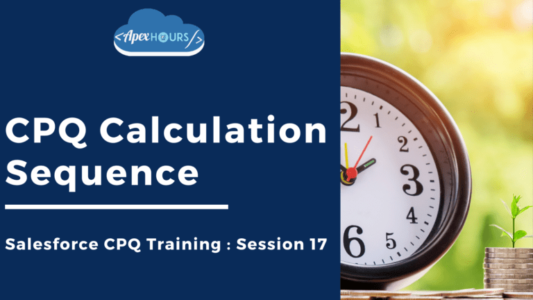 CPQ Calculation Sequence