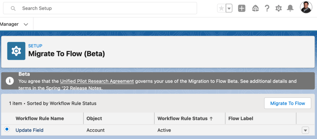 Migrate To Flow (Beta)
