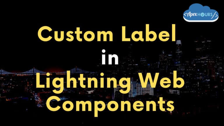 Custom Label in Lightning Web Components