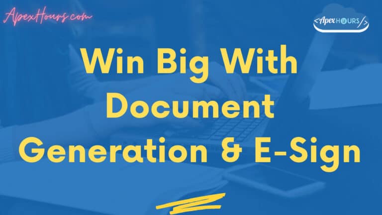Win Big With Document Generation & E-Sign