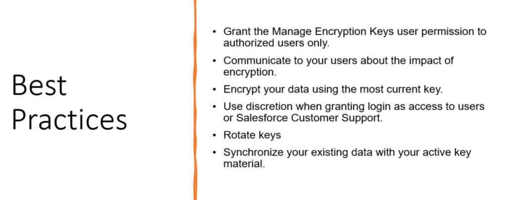 Best Practices for Platform Encryption