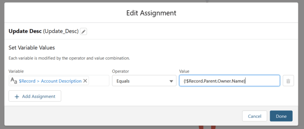 Salesforce Flow Tips 7 Access parent field values using field spanning