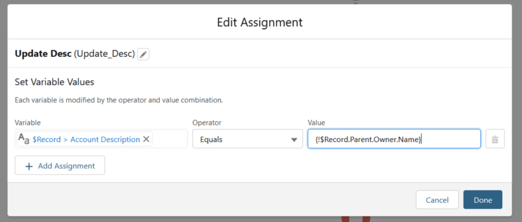 Salesforce Flow Tips 7 Access parent field values using field spanning
