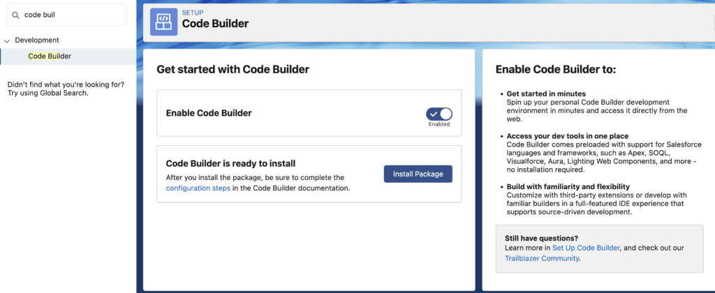 Get started with Code Builder