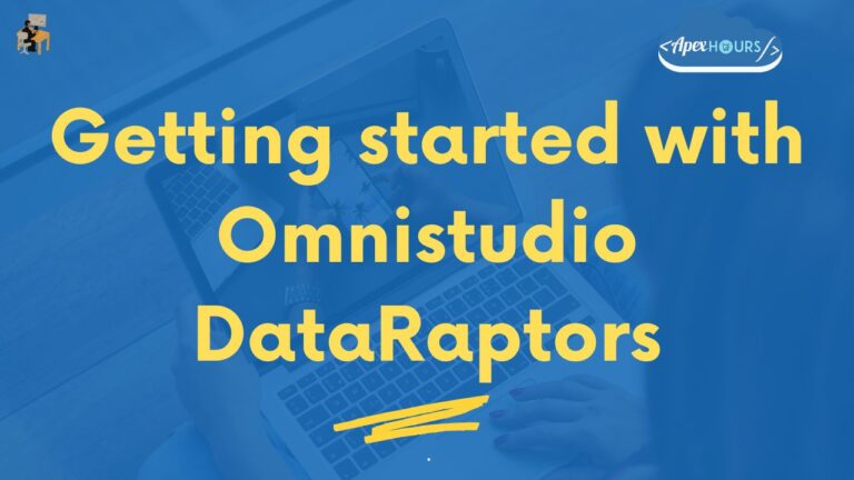 Getting started with Omnistudio DataRaptors