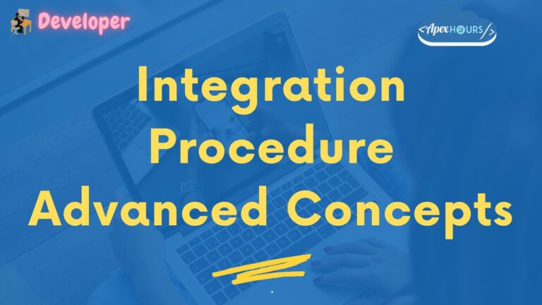 Integration Procedure Advanced Concepts