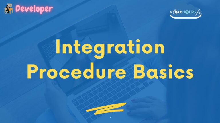 Integration Procedure Basics