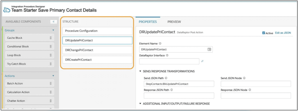 Integration Procedure - Designer