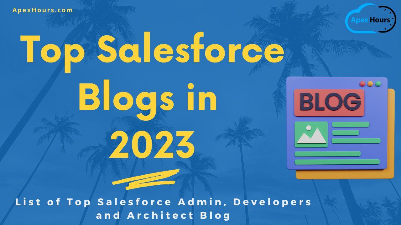 Top Salesforce Blogs in 2023