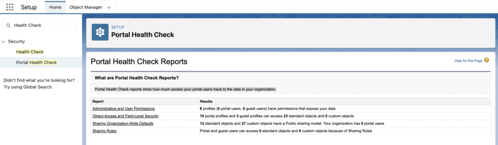 Portal Health Check Tool