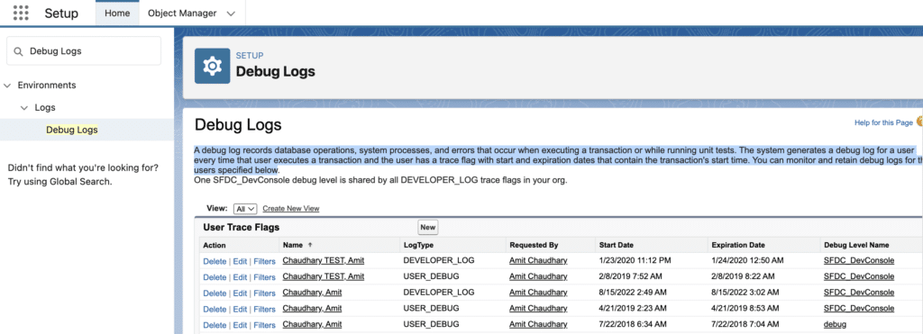 Debug Logs Tool