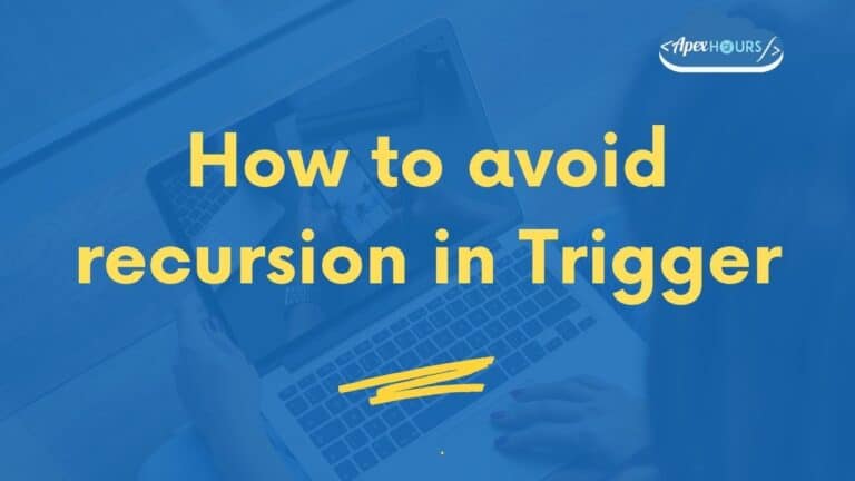 How to avoid recursion in Trigger