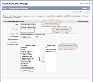 Send Outbound Message From Flow in Salesforce - Apex Hours