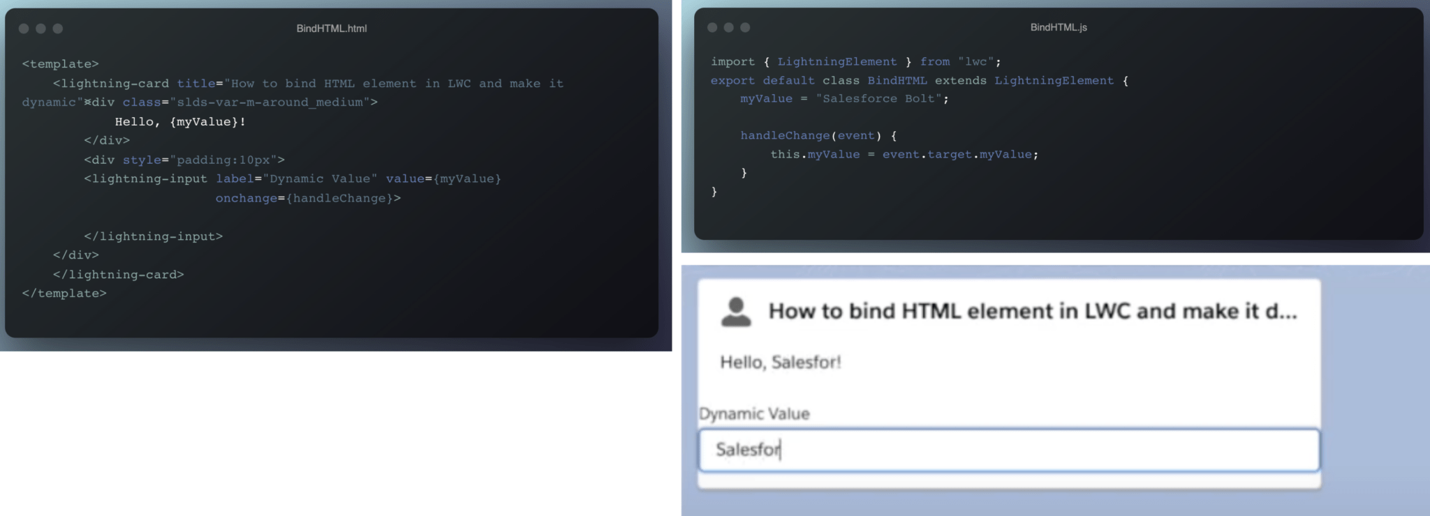 Data Binding in Lightning Web Component - Apex Hours