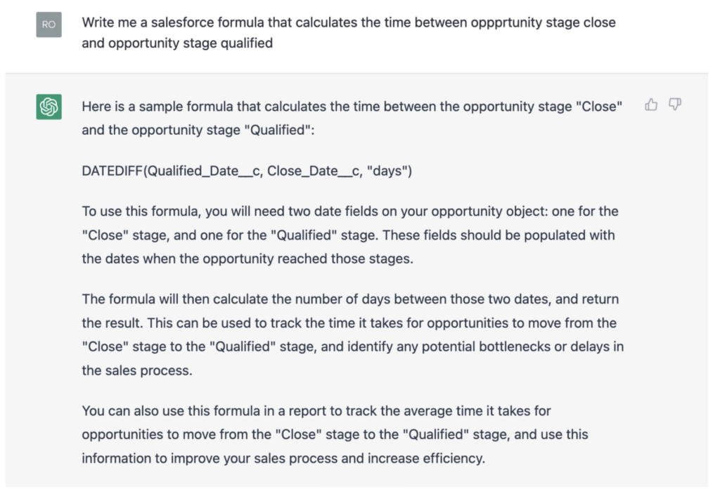 ChatGPT Example for Salesforce