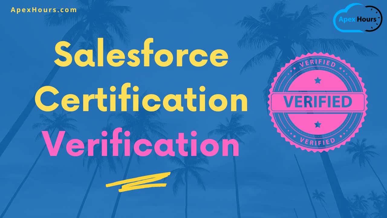 Salesforce Certification Verification