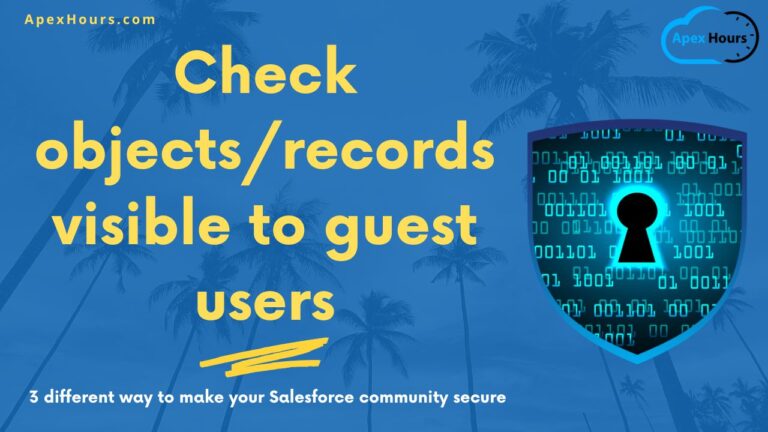 Check objects/records visible to guest users - Apex Hours