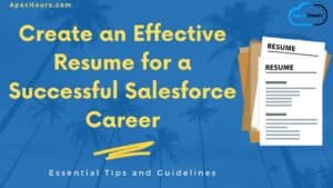Create Salesforce Resume