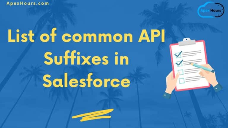 Suffixes in Salesforce