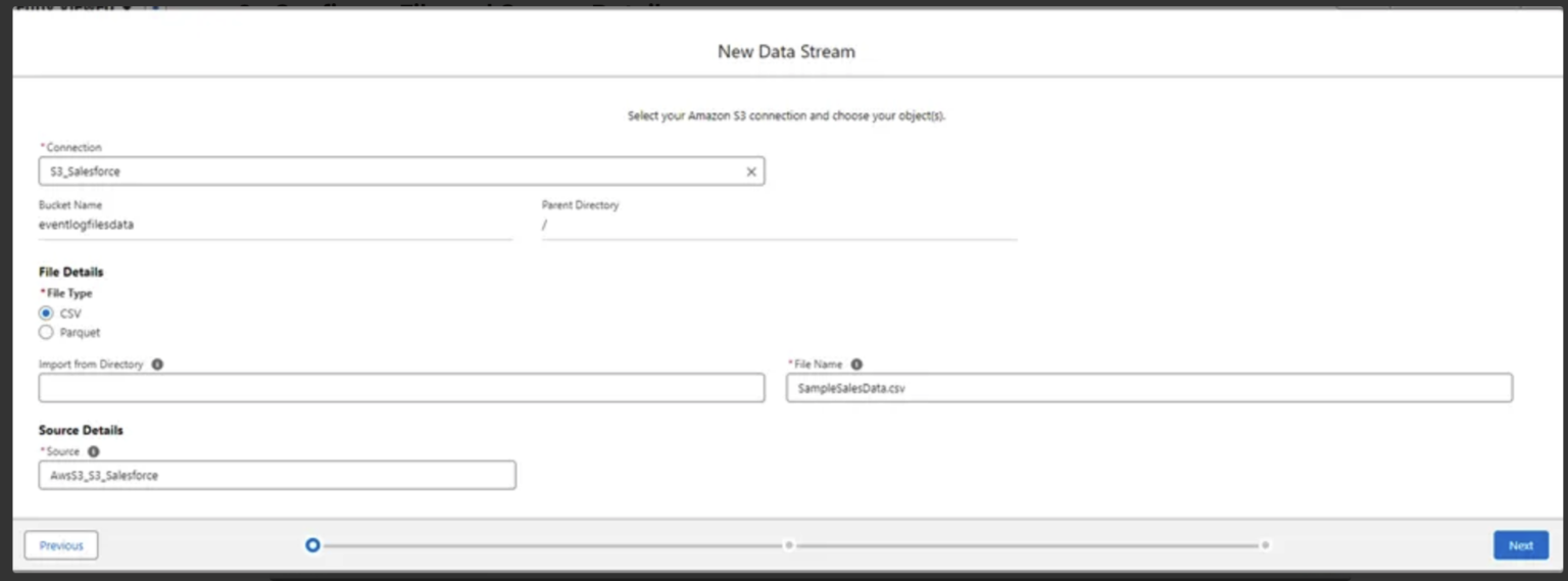 Ingesting Amazon S3 Data to Salesforce Data Cloud - Apex Hours