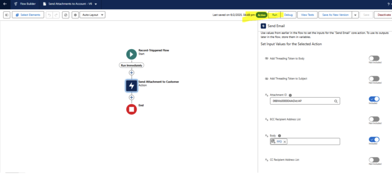 How to Send Emails with Attachments in Salesforce Flow Builder - Apex Hours
