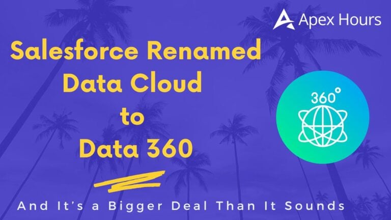Salesforce Renamed Data Cloud to Data 360