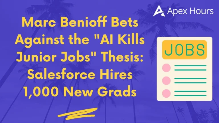 Marc Benioff Bets Against the "AI Kills Junior Jobs"